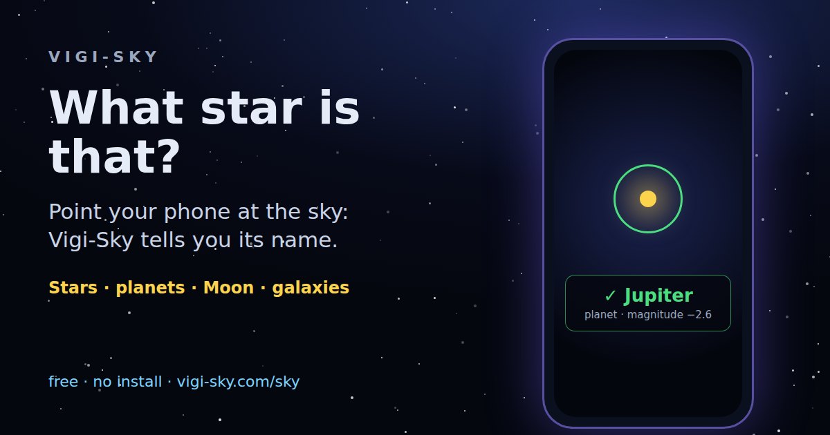 Vigi-Sky: identify a star by pointing your phone